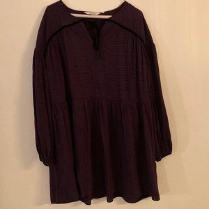 Los Angeles Atelier & Other Stories Peasant Blouse Size US 6 Eggplant